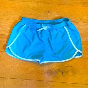 ZeroXposur Girls 14 Teal Swim Shorts